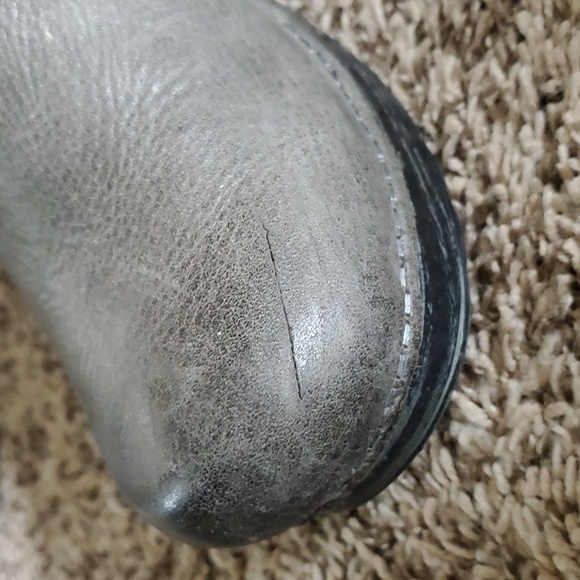 Dansko Grey Leather Clogs - Picture 8 of 10